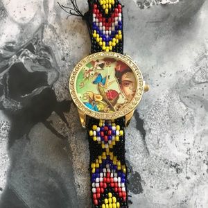 Frida Kahlo beaded watch